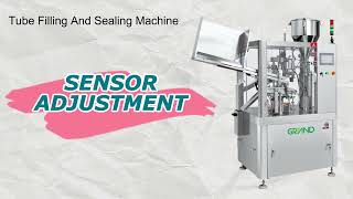 How to adjust eyemark position of tube filling and sealing machine