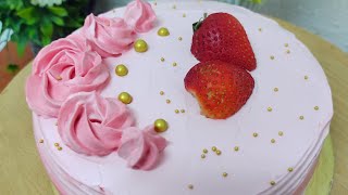 Strawberry Cake | #shorts |#strawberrycake |#beautifulcake |strawberry design cake| #🍓shorts video