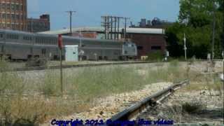 Amtrak 117 with black nose at Dallas, Tx. 08/06/2012 ©