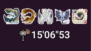 MHW | Iceborne | Ballad of the Hoarfrost | SOLO Hammer 15:06