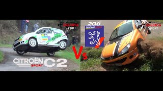 The Best ...Battle Cars Rallys  C2 & 206  | Pure Sound | DAGONSA SPORT Video