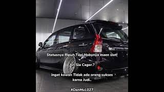 Statusnya Ripuh tapi hobynya maen slot! #storywa#avanza#modifikasi#simple#camber#toodamnlow