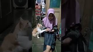 Main HP Mulu... Oyen Juga Butuh Perhatian Maakk.. 😁