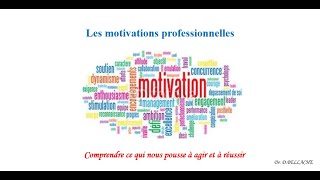 Les motivations professionnelles