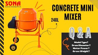 Concrete Mixing with Mini Mixer | मिनी मिक्सर #videos #youtube #machine  #construction #minimixer