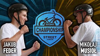 AveBmx Championship Street Junior - Jakub Feder vs Mikołaj Musioł [4/4]