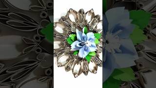 Mandala z rolek, z kwiatem origami ♻️ DIY #recykling #shorts #mandala #kwiat #dekoracja  #origami