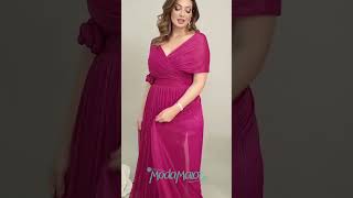 Vestido de Festa Plus Size em Lurex Multi Formas