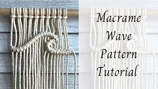 Macrame wave pattern