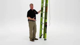 Little Giant HyperLite fiberglass extension ladder w/ SumoStance