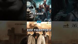 jawan 💙 kGF chapter 2 💚 4day and lifetime collection comparison 🥵 video short #srk #jawan #yashkgf2