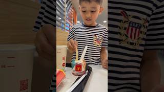 Mcdonalds Fries With McFlurry Weird Combo or Great Combo #macdonald #fries #icecream #food #foodie