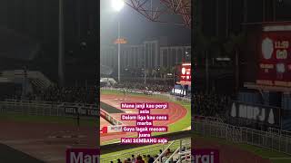 Mana janji kau pergi asia...Dalam liga kau caca marba...Gaya lagak macam juara...Kaki SEMBANG saja