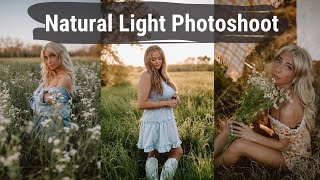 Golden Hour Photoshoot | Behind the Scenes Natural Light