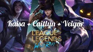 Ultimate ADC Team: Kaisa, Caitlyn, and Veigar Dominate the Rift! #wildrift