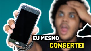 CONSERTEI MEU PRÓPRIO CELULAR | Moto x4 (Frontal, traseira e vidro da câmera)