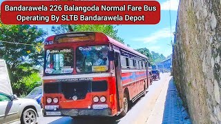 Ashok Leyland BS-3 Bus Operating by SLTB Bandarawela Depot on Bandarawela 226 Balangoda Route