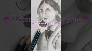 Florence Nightingale#Drawing#Happy nurses day#The First woman nurse of the world#Shorts