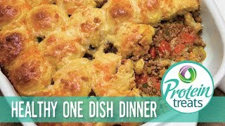 Gluten Free Beef Biscuit Casserole Recipe Protein Treats by Nutracelle