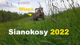 Sianokosy 2022 ✔ Wtopa ✔ Ursus c330 + Rotacyjna Z-042 vs Górą ✔ Ursus w akcji ✔