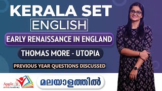 Thomas More | UTOPIA | Kerala SET English Online Coaching | Apple B Academy