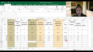 17 - Exemplo projeto elétrico - Dimensionamento dos circuitos do pavimento superior