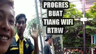 Merintis Buat tiang WiFi||Biar lebih aman kabel nya