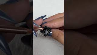 Halloween chrome nails tutorial