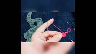 Crochet Baby Elephant tutorial - Crochet Applique Tutorial # Shorts