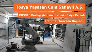 Tosya Yaşasan Cam Sanayii A.Ş. KOSGEB Desteğiyle Hem Üretimini İkiye Katladı Hemde İhracata Başladı