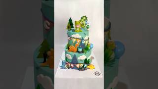 Dinosaur themed cake 🦖 #shorts #short #shortsviral #shortvideo #shortsfeed #shortsvideo #ytshorts