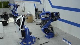 【安川電機】高効率スポット溶接セル-2022国際ロボット展