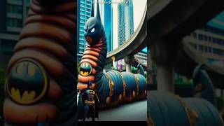 Superheroes as Giant Worm 🐛 💥 Avengers vs DC - All Marvel Characters #avengers #shorts #marvel #dc