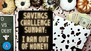 Savings Challenge Sunday: I ran out of money 😑