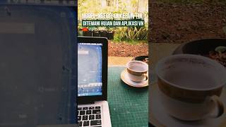 NGEDIT VIDEO PAKAI VN, plus ngopi ditemani hujan di depan kebun tin yang berbuah lebat #pohontin