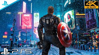 (PS5) Marvel's Avengers CAPTAIN AMERICA PS5 Gameplay | Ultra Realistic Graphics [4K HDR 60 FPS]