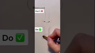 رسم انف حقيقي بأسهل طريقة