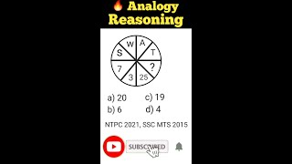 Missing Number In Reasoning Best Trick🔥|| Number Analogy In Reasoning 🖊️||Exam India ||#Shorts