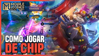 [AVANÇADO] COMO JOGAR DE CHIP | TUTORIAL + BUILD TOP 9 BR INSANA | MLBB