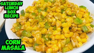 lunch box recipes/corn recipes/corn masala recipe/corn chaat recipe/breakfast recipes/corn masala