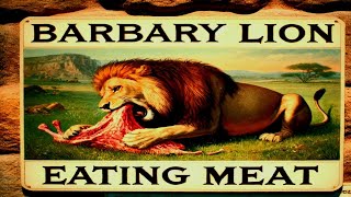 MAZING | Barbary lion eating meat | ANIMAL | 4K