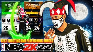 *NEW* BEST PLAYMAKING SHOT CREATOR SHOOTING & PLAYMAKING BADGES IN NBA 2K22! FASTEST DRIBBLE MOVES!!