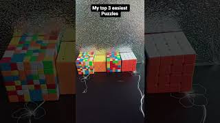 My top '3' easiest puzzles #shorts #trending #cubing