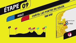 TOUR DE FRANCE 2022 - STAGE 9 | 🇨🇭AIGLE - CHÂTEL | TOUR DE FRANCE 2022 PS4