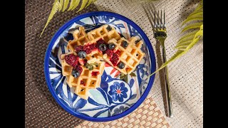 Waffles saludables de Yuca