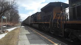 Northbound CSX Manifest passing through Amsterdam Station