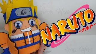 Dulcero de Naruto de fomi en botella plástica - #diy #manualidades