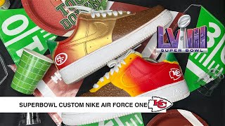 SUPERBOWL THEME NIKE AIR FORCE ONE | CUSTOM