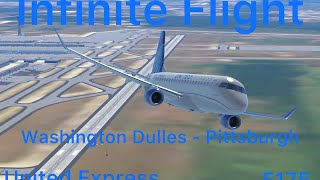 Infinite Flight Timelapse  - Washington Dulles (IAD) to Pittsburgh (PIT) - United Express - E175