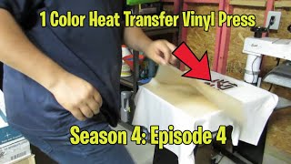 1 Color Heat Transfer Vinyl HTV Press Requested Tutorial (S4; E4)